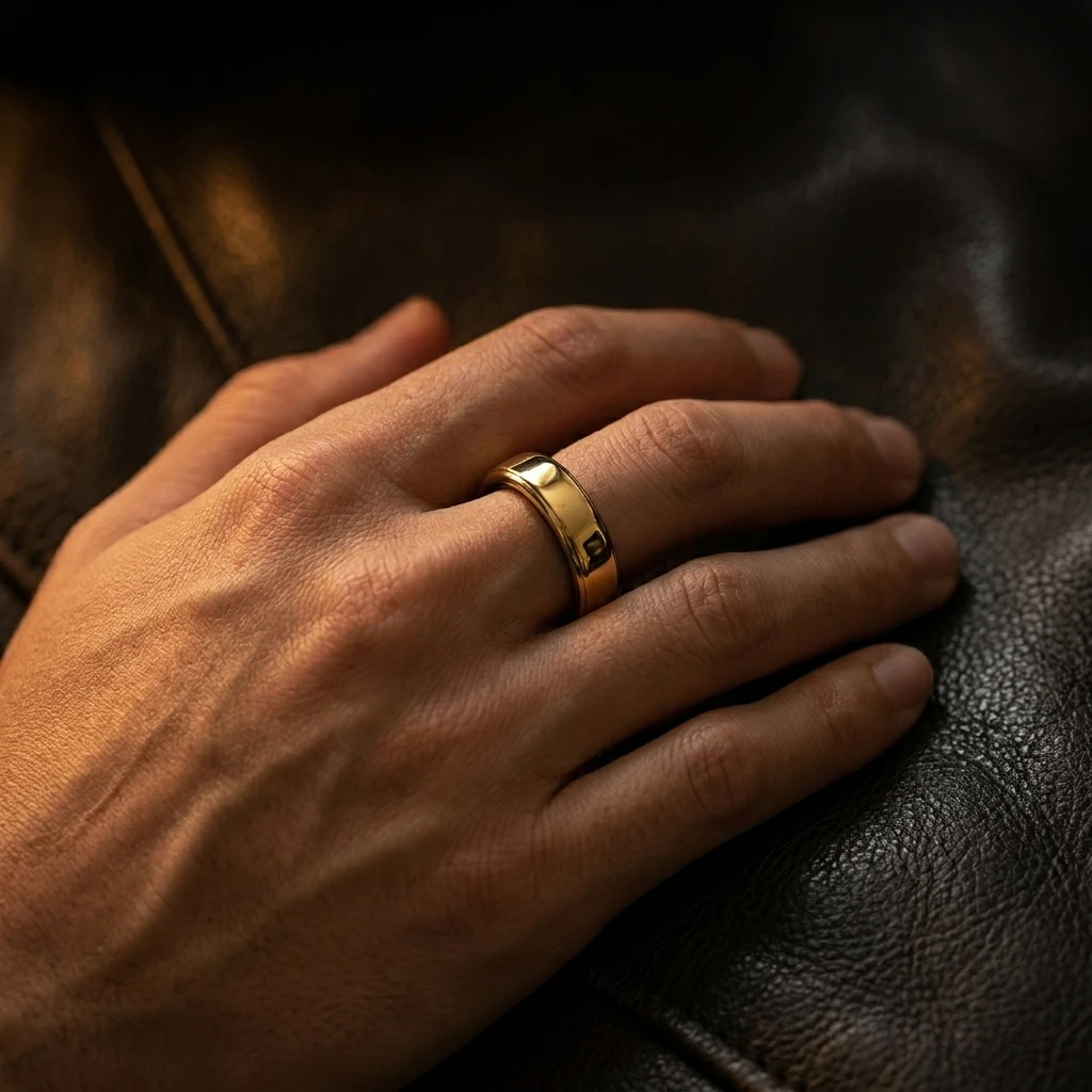 Hand wearing XONYL Core in Gold finish