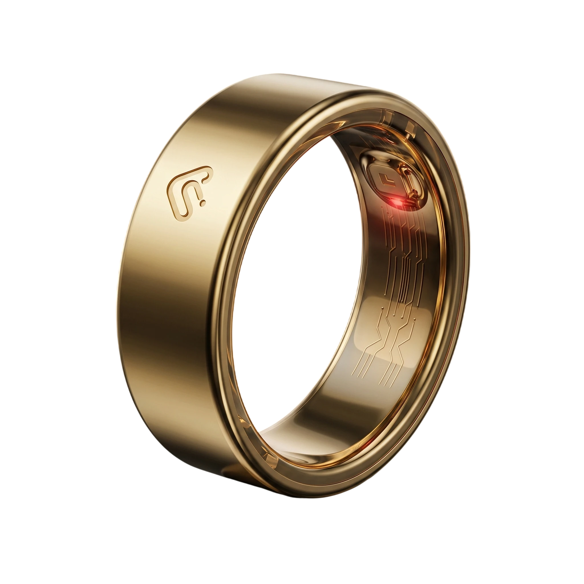 XONYL smart ring gold finish